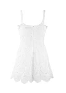 Bloom Mini Dress in White
