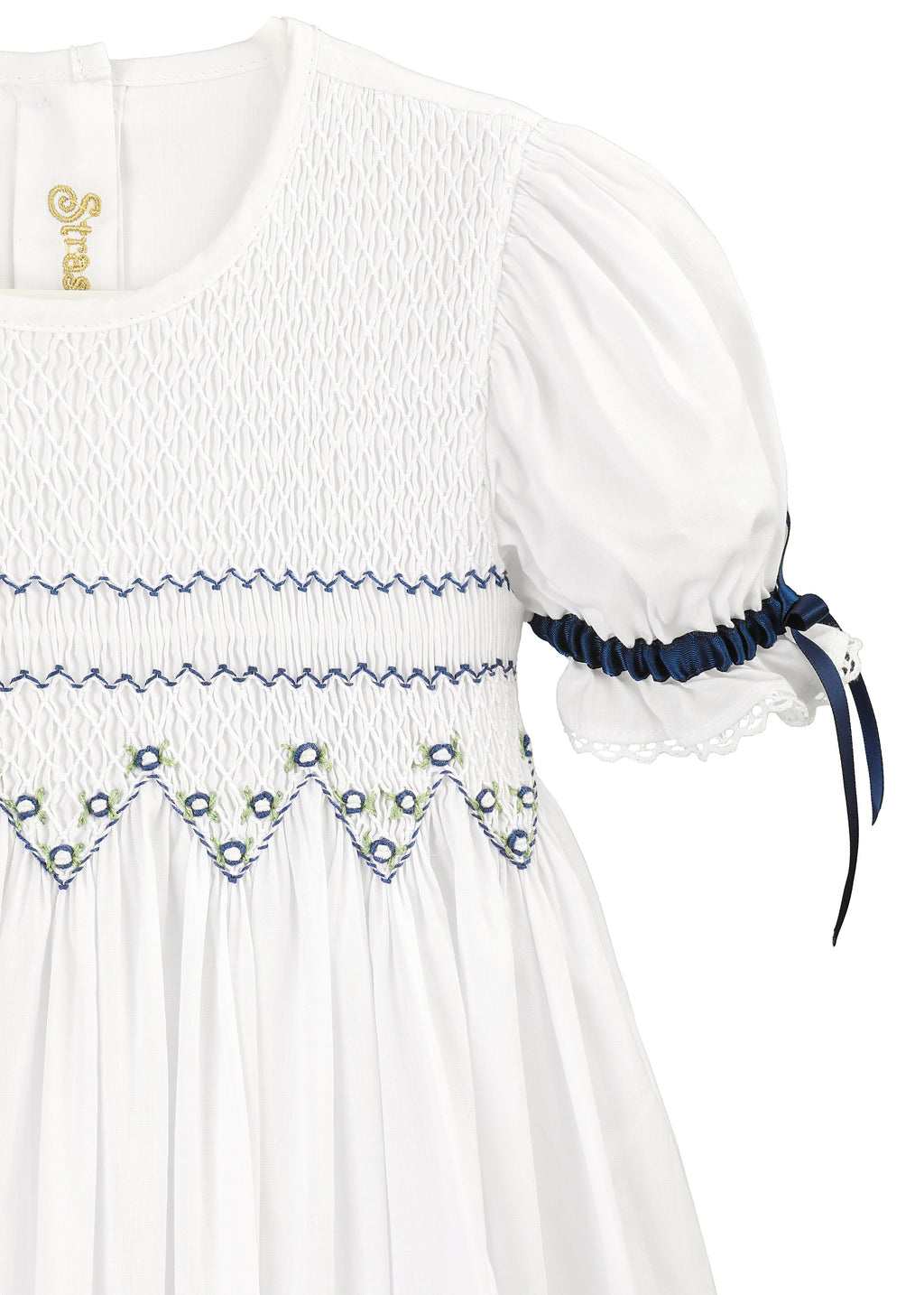 Navy Smocked Dress for Girls, Hanukkah Dress, Flower Girl Dresses 6Y / Navy Navy Smocked Dress for Girls, Hanukkah Dress, Flower Girl Dresses 6Y / Navy