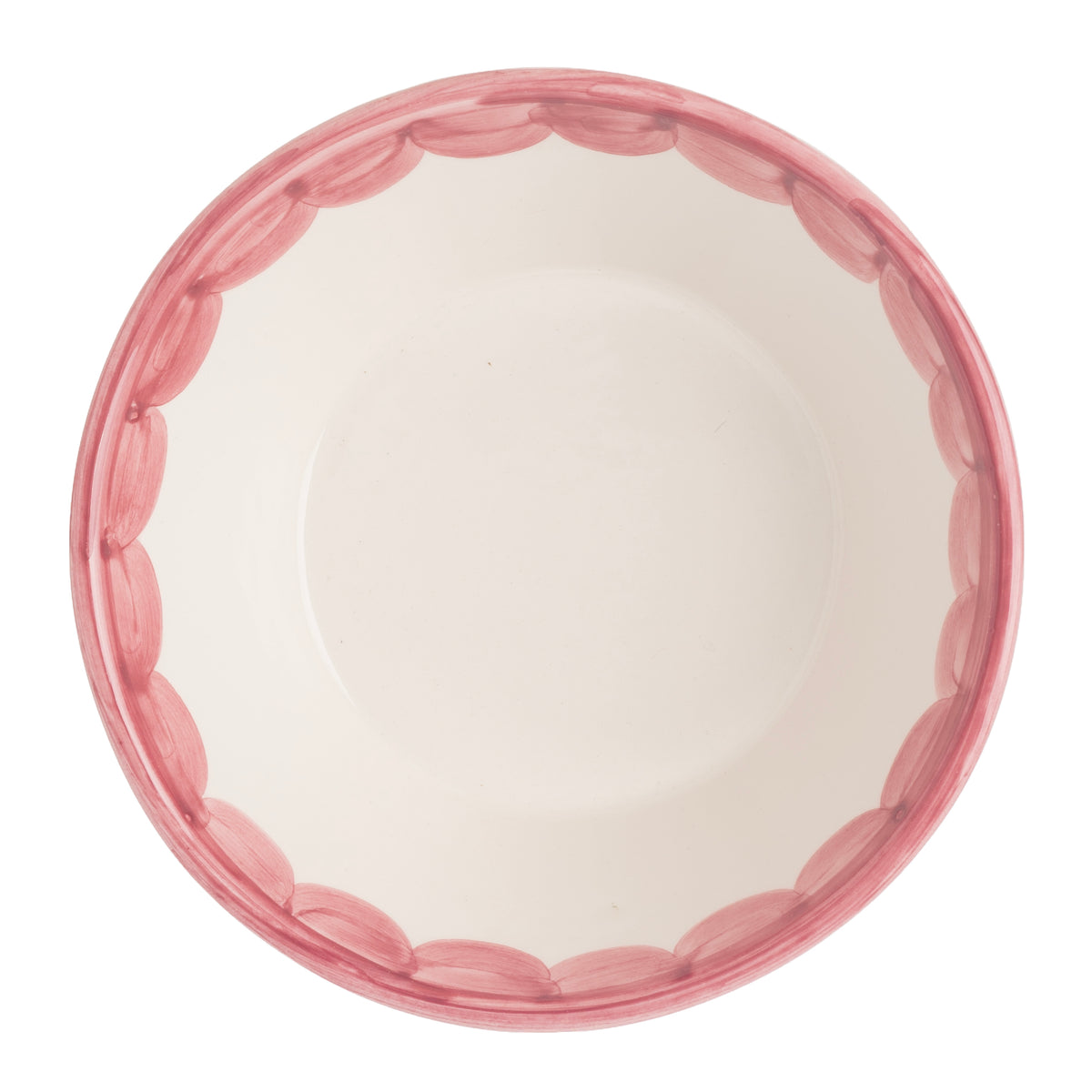 Pink Scallop Bowl
