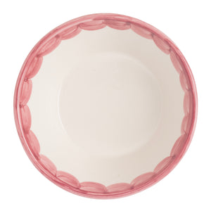 Pink Scallop Bowl