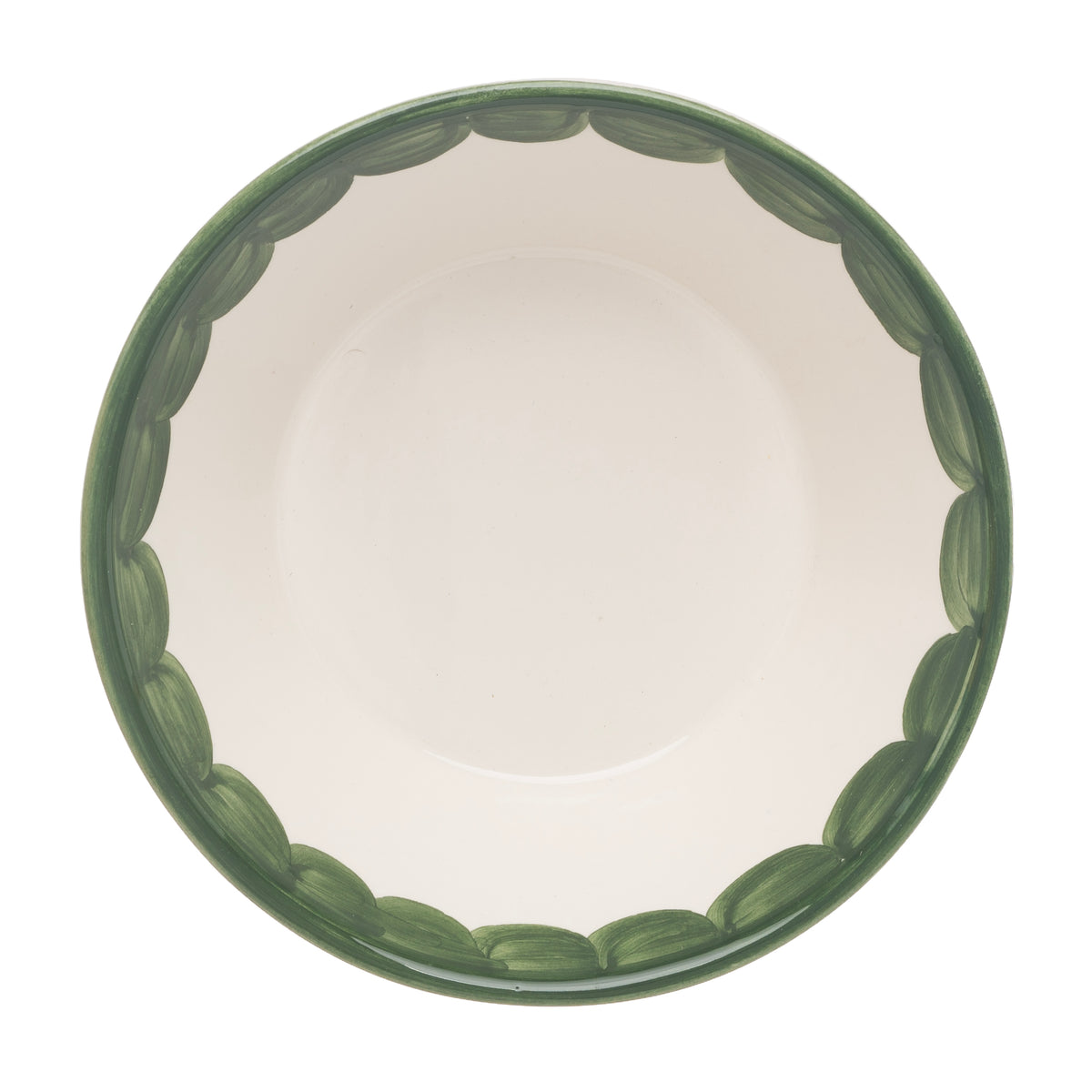 Green Scallop Bowl