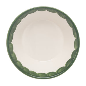 Green Scallop Bowl