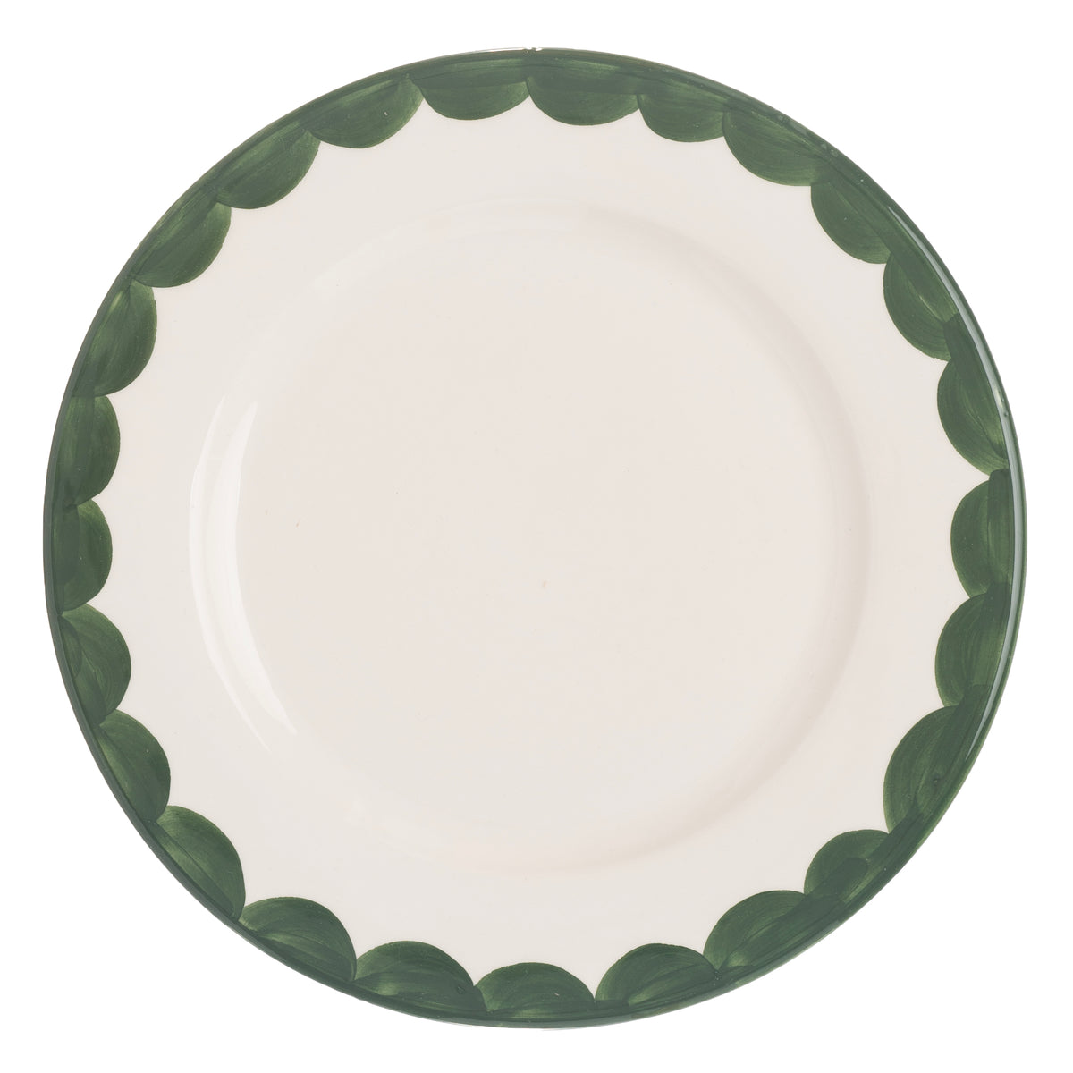 Green Scallop Side Plate