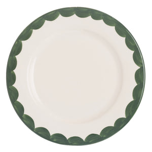 Green Scallop Side Plate