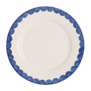 Blue Scallop Dinner Plate