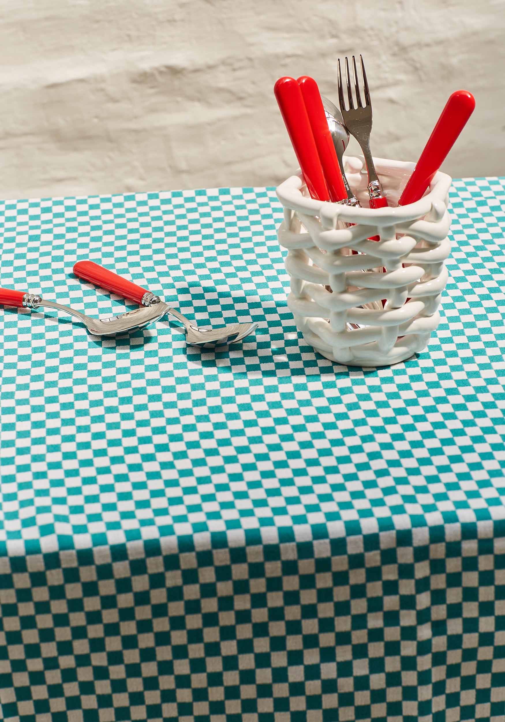 Classic Red Dessert Spoons, Set of 2