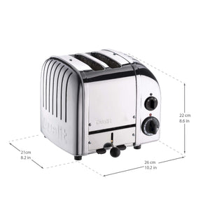 2 Slot Classic Toaster in Polished Chrome