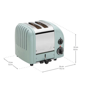 2 Slot Classic Toaster in Eucalyptus
