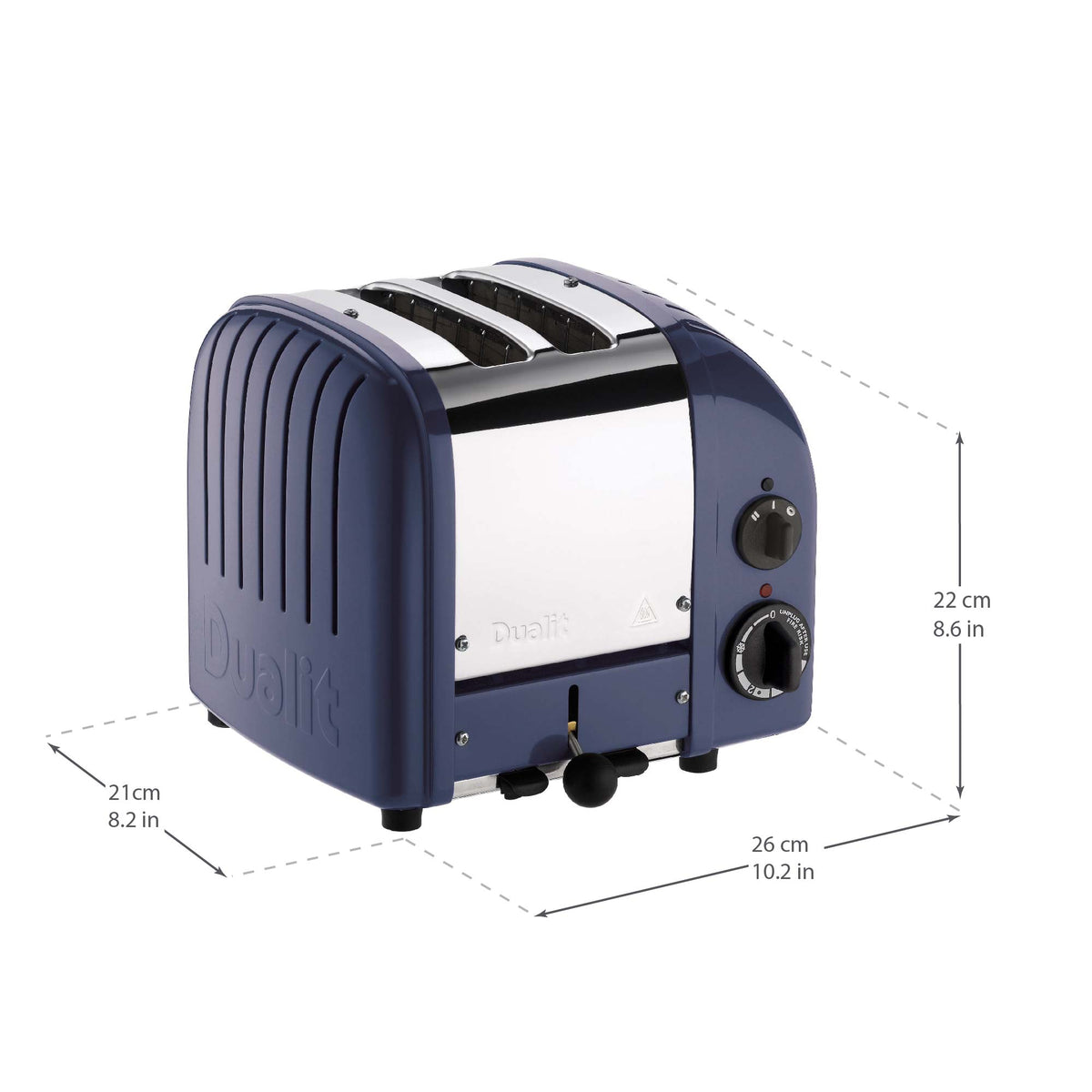 2 Slot Classic Toaster in Lavender Blue