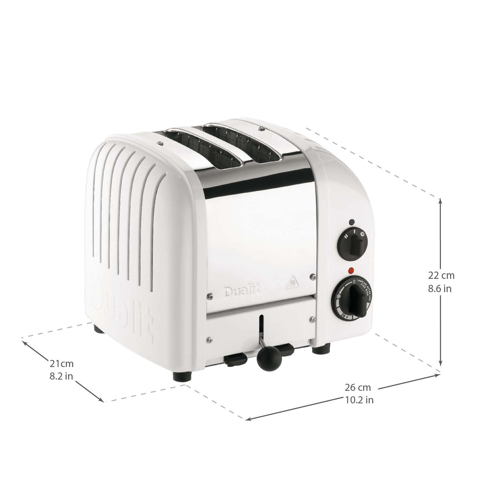 2 Slot Classic Toaster in White