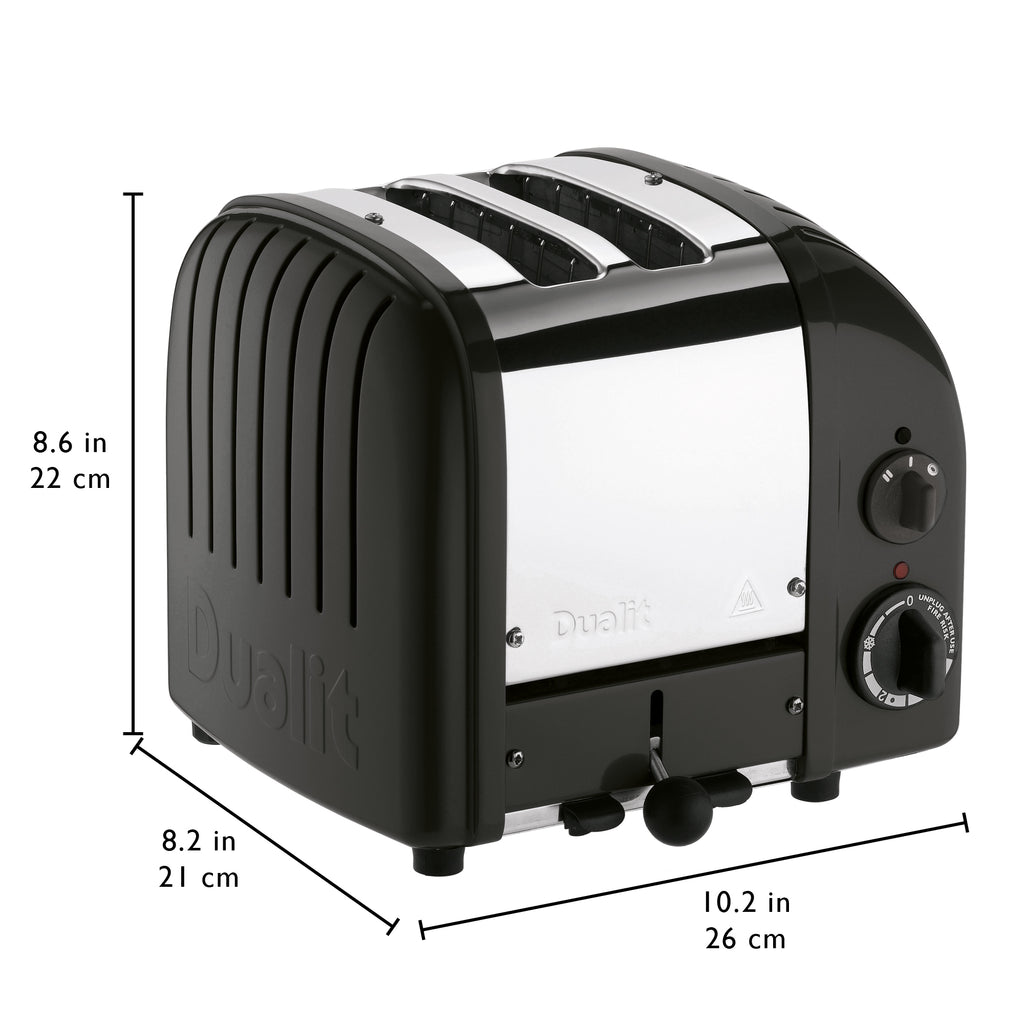 2 Slot Classic Toaster in Matte Black