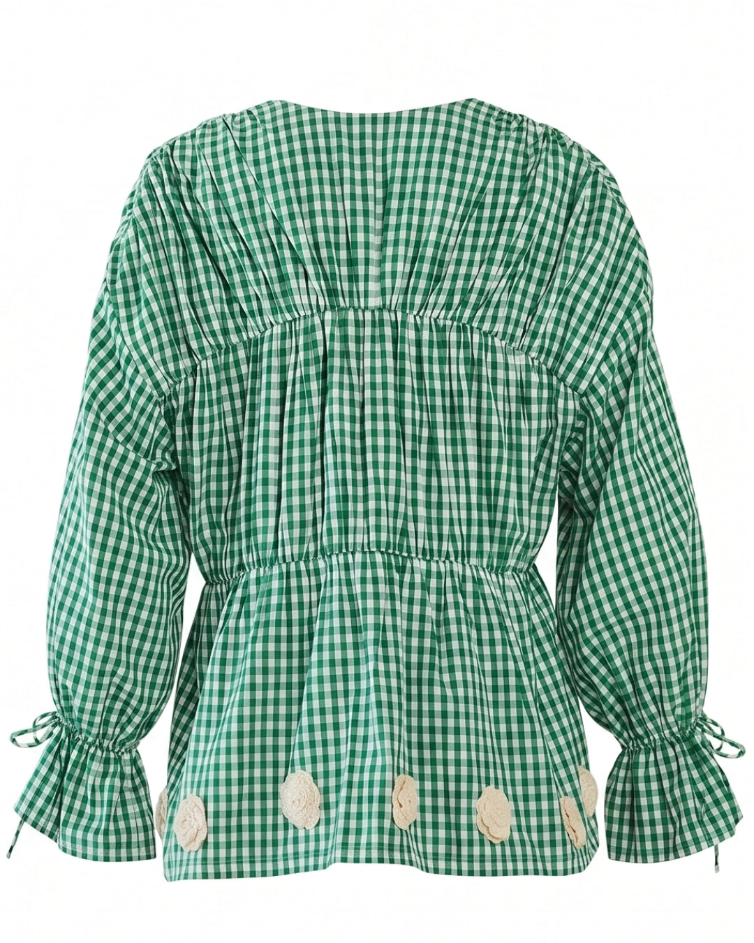 Isle Top in Meadow Gingham