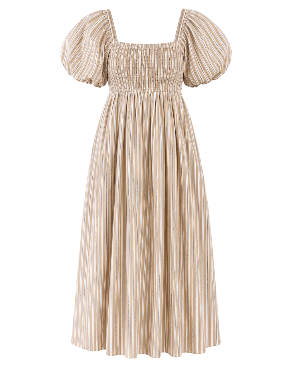 Aurora Dress x Sadie Loving in Sand Stripe