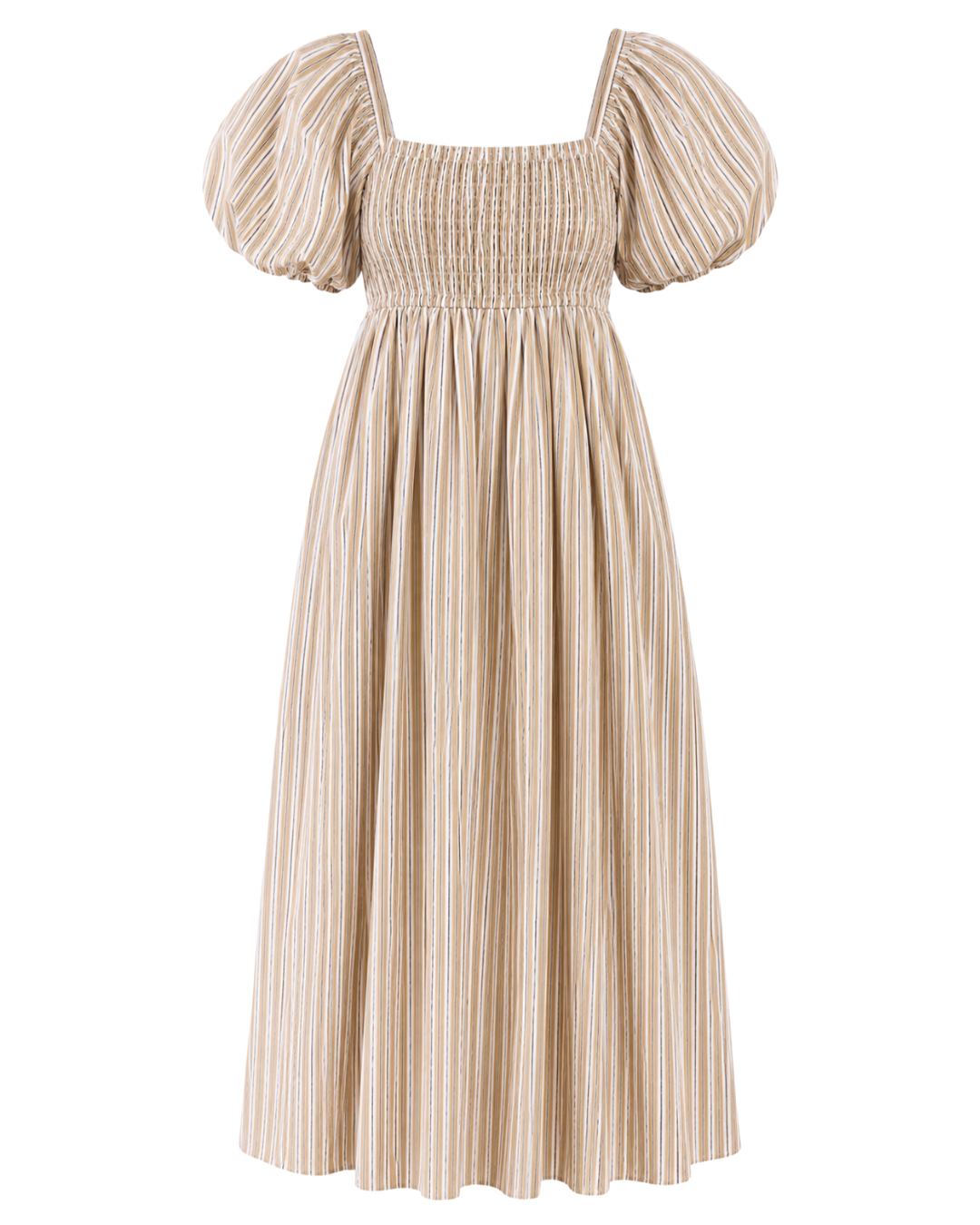 Aurora Dress x Sadie Loving in Sand Stripe