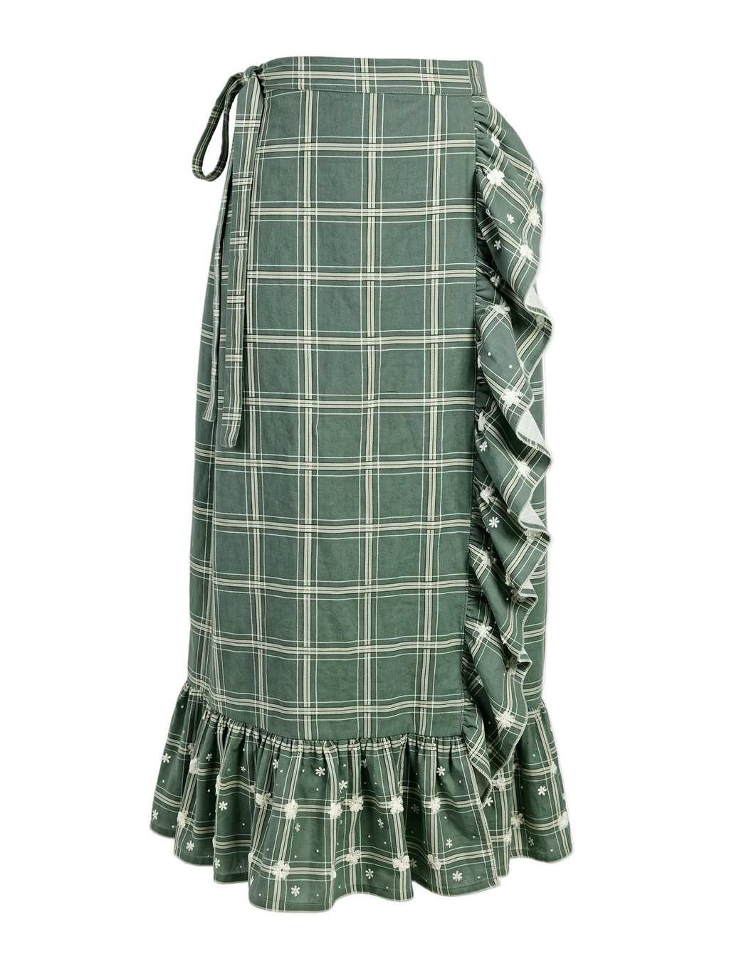 Wrap Skirt in Pin Stripe