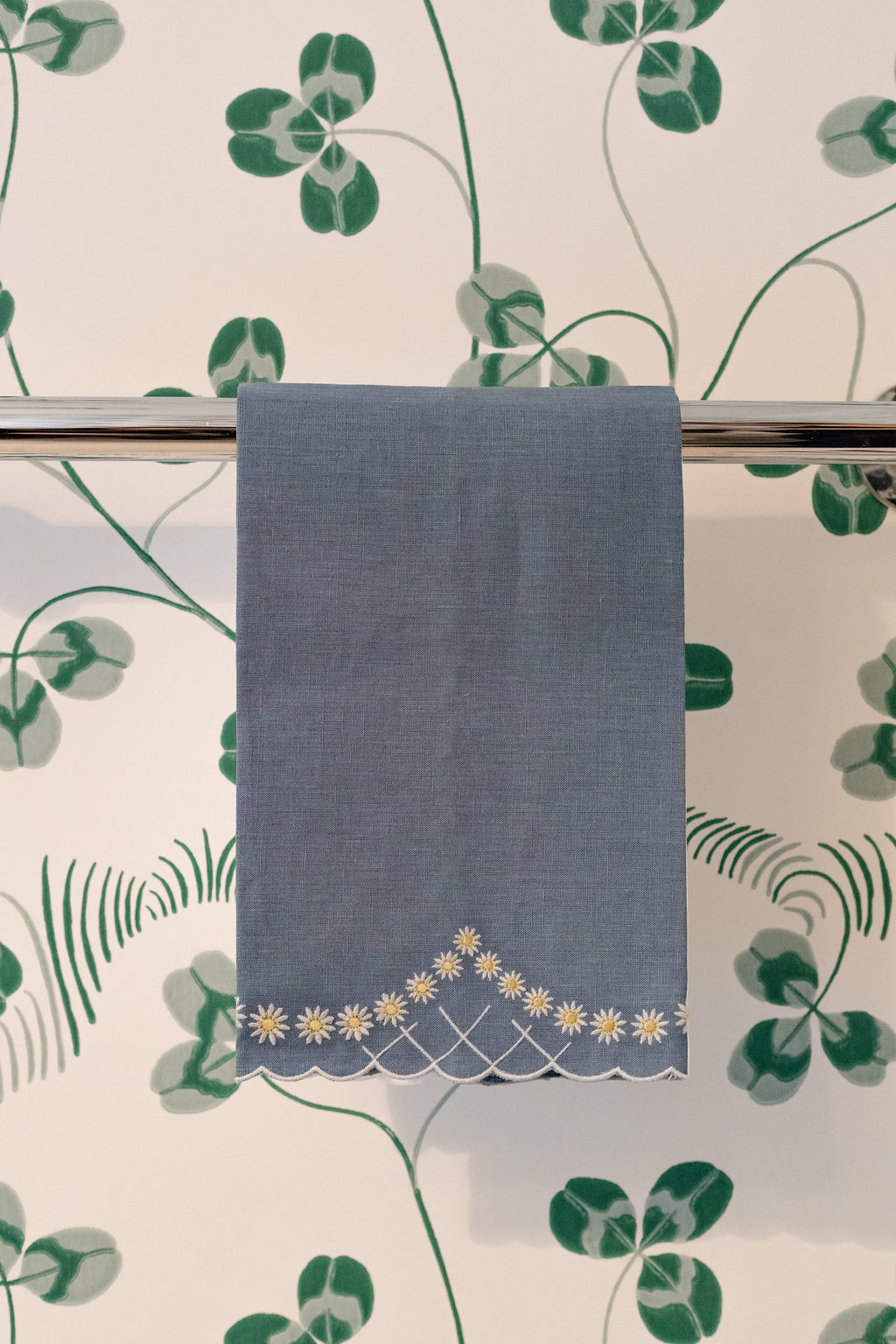 Daisy Guest Towel in Blue