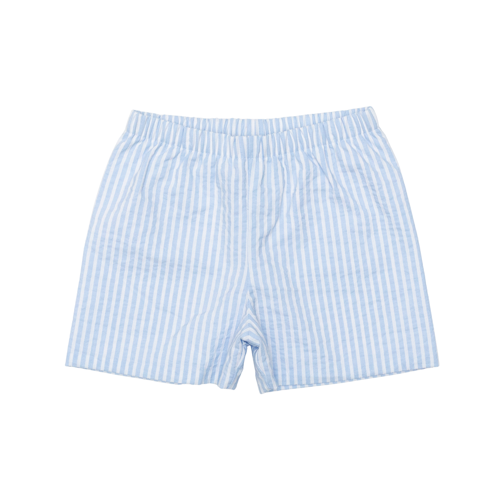 Henry Duvall Liam Shorts for boys in Seaside Stripe, a classic elastic waist pull-on boys short designed for everyday wear