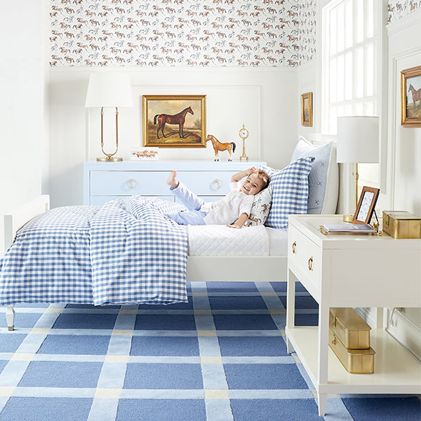 Classic Stripe Sham in Blue
