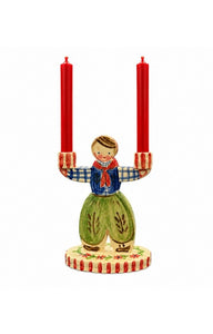 Man and Woman Handmade Candlestick Holders