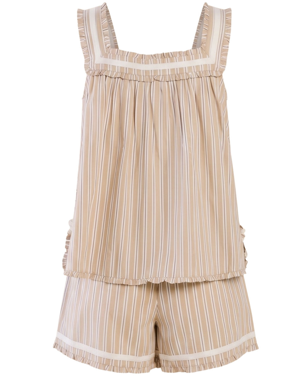 Caroline Short Set x Sadie Loving in Sand Stripe