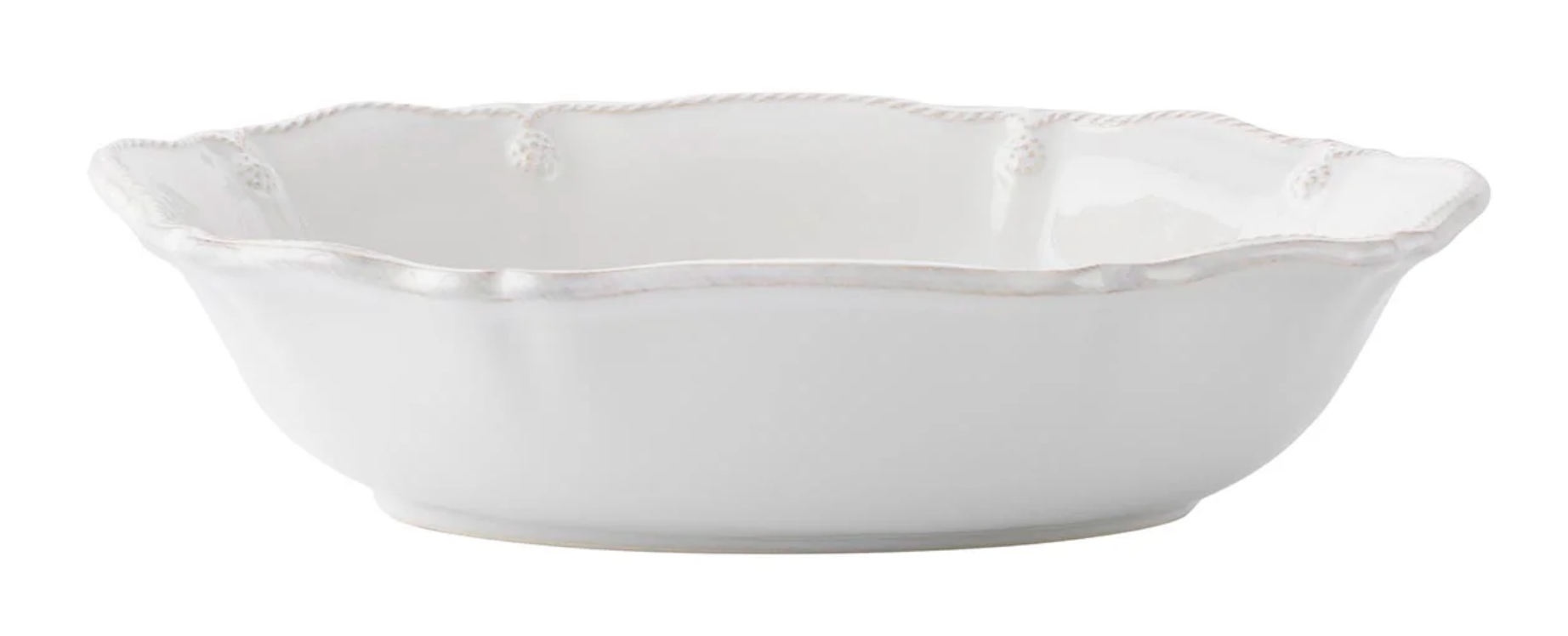 Berry & Thread 10" Oval Serving Bowl Whitewash