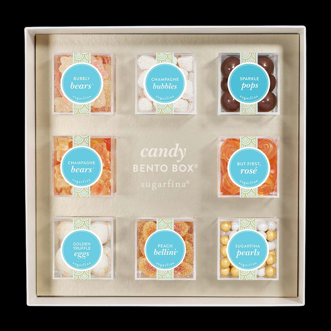 Sweet & Sparkling  8 Piece Preset Candy Bento Box