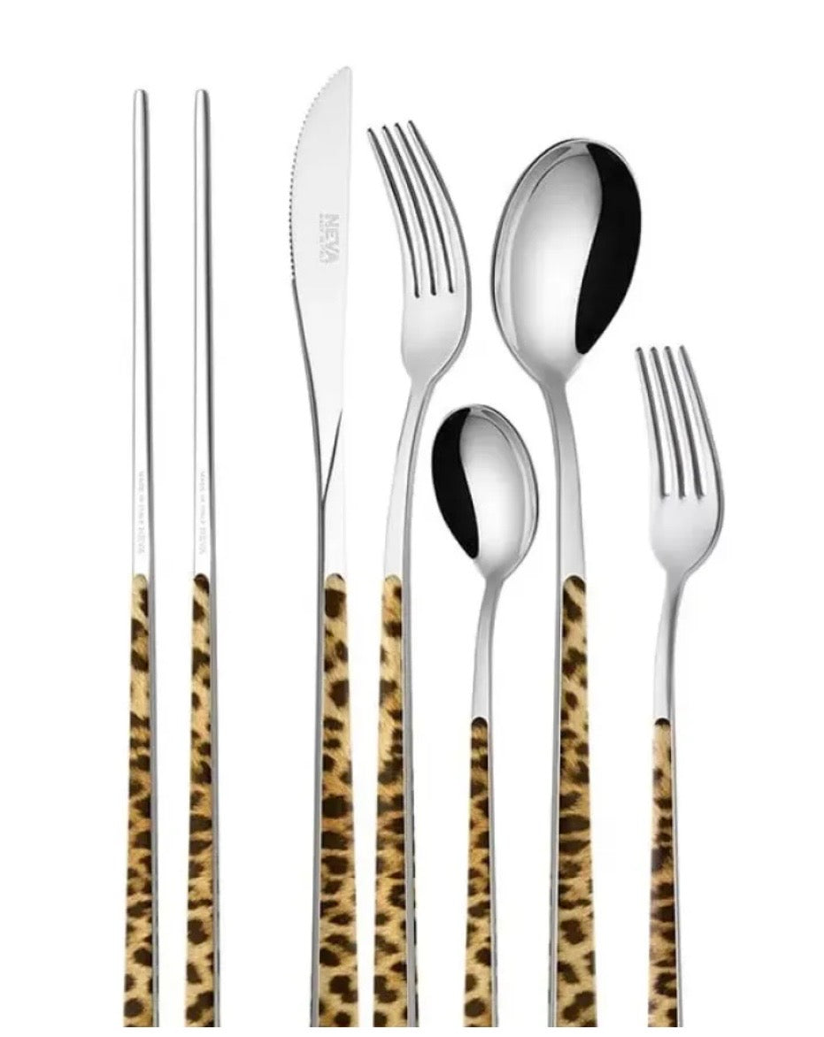 Animal Print flatware set