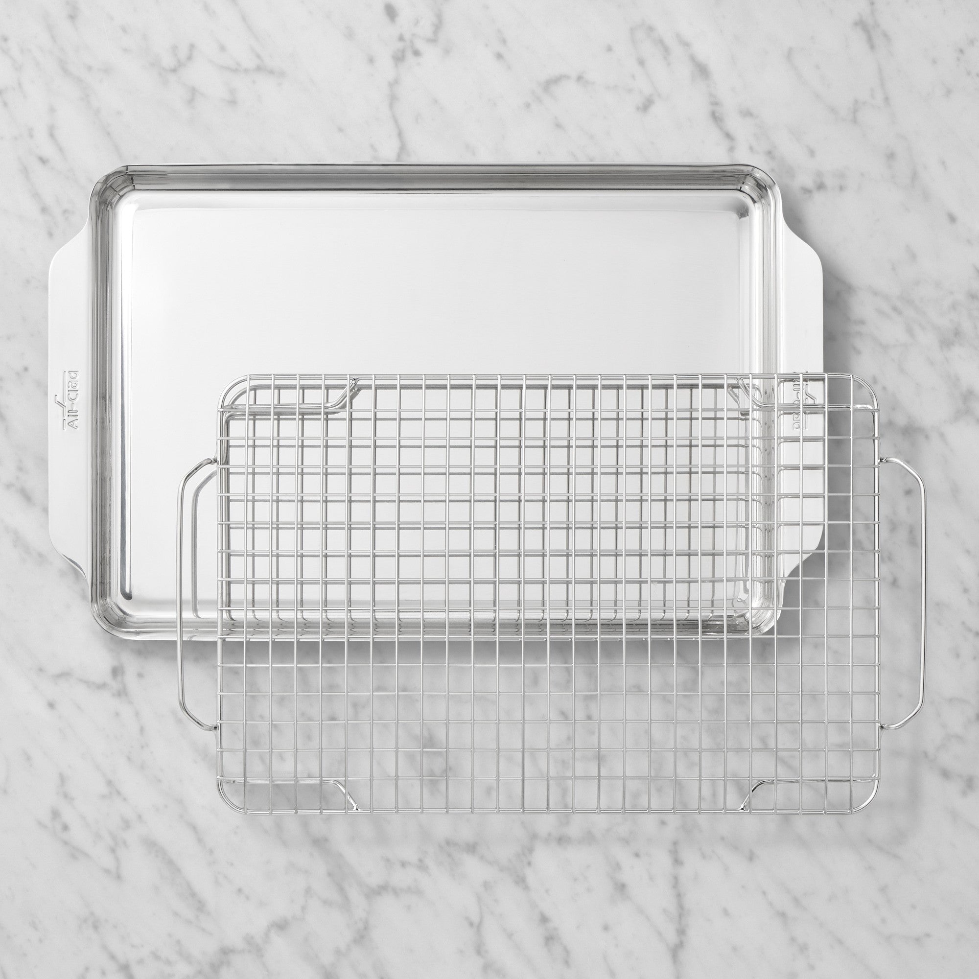 All-Clad Stainless Steel Half Sheet with Cooling Rack