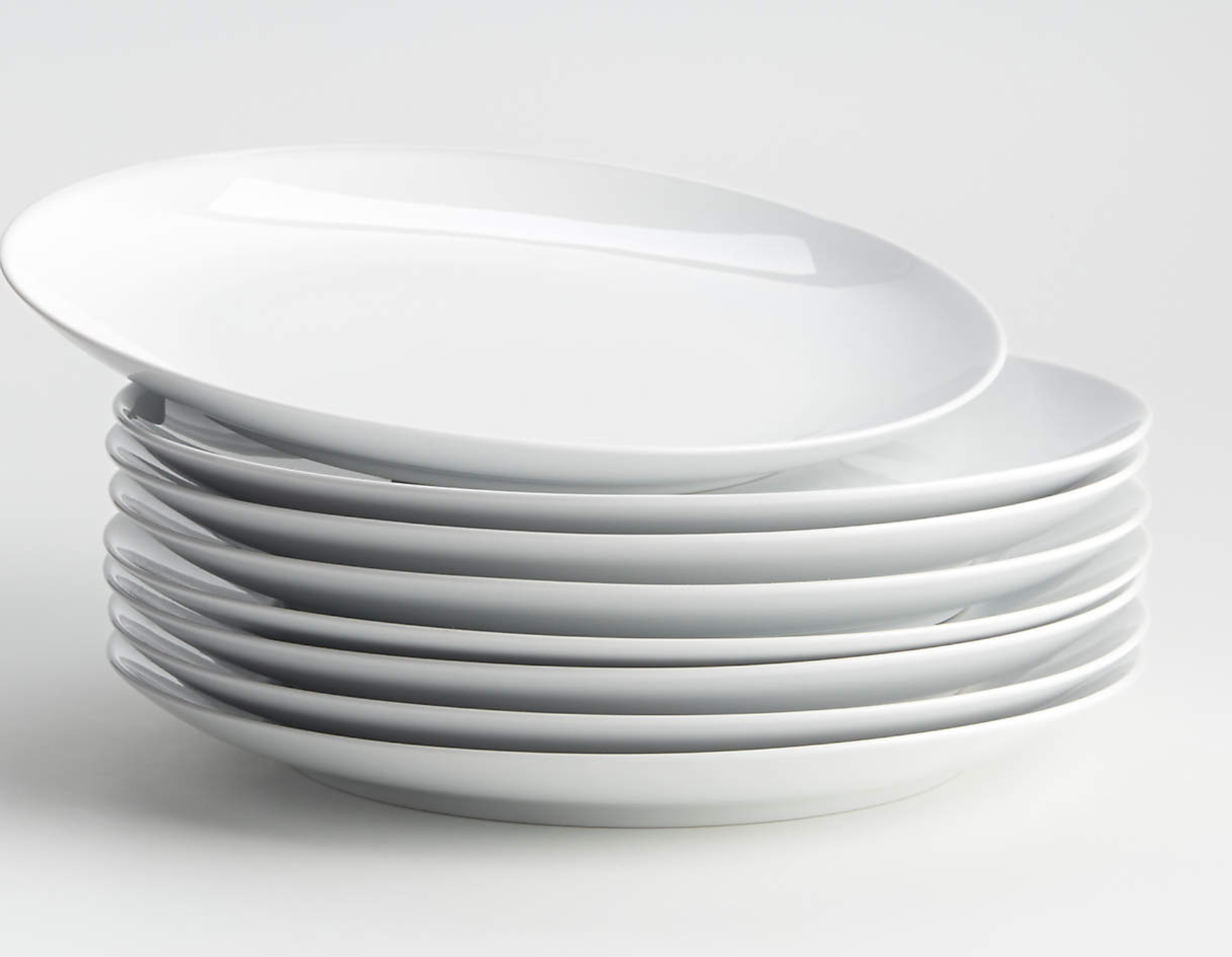 Aspen Porcelain Coupe Dinner Plates, Set of 8