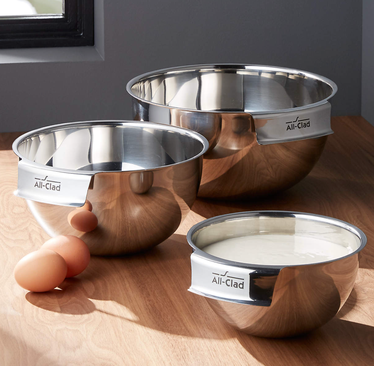 All-Clad ® Stainless Steel Mixing Bowls, Set of 3
