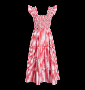 The Ellie Nap Dress in Red Stripe