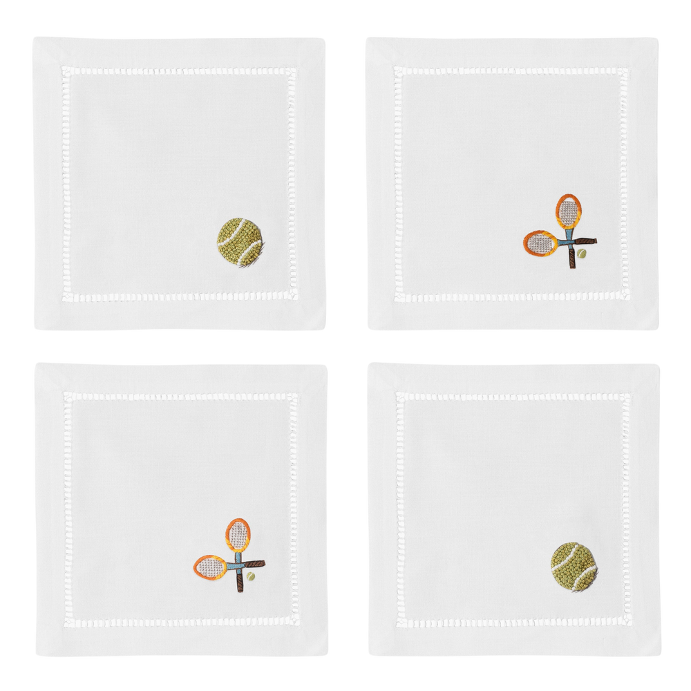 Tennis Mixed Cocktail Napkin Set