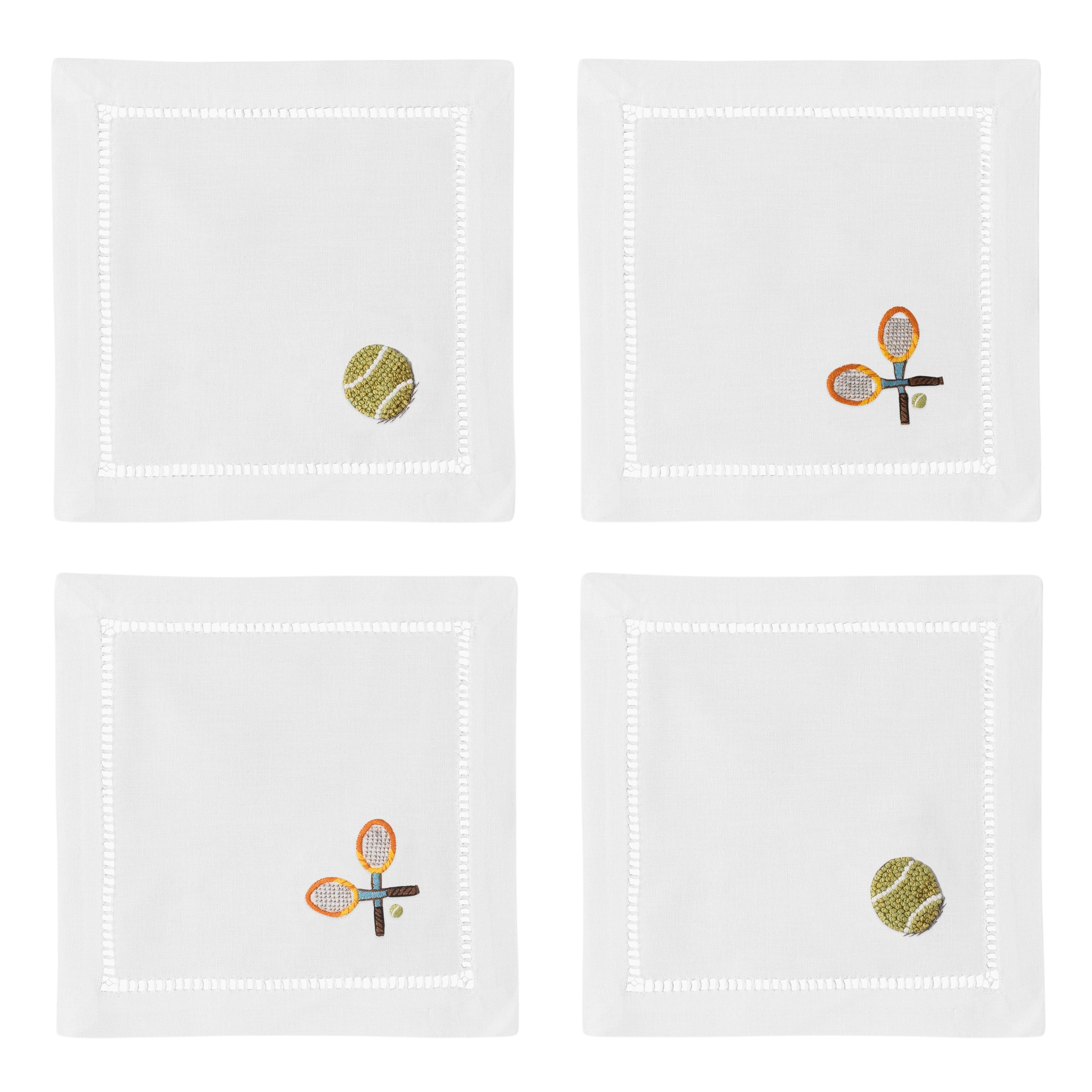 Tennis Mixed Cocktail Napkin Set