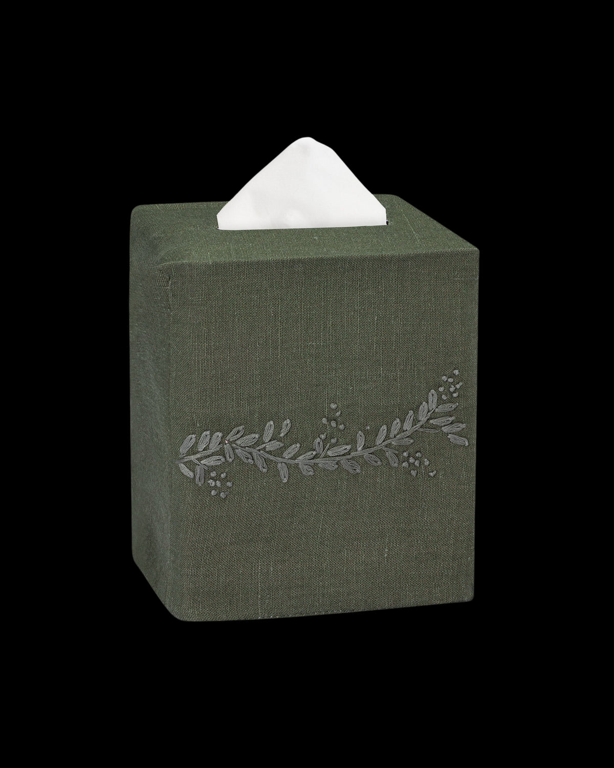 Prism Vine Linen Square Tissue Box Cover