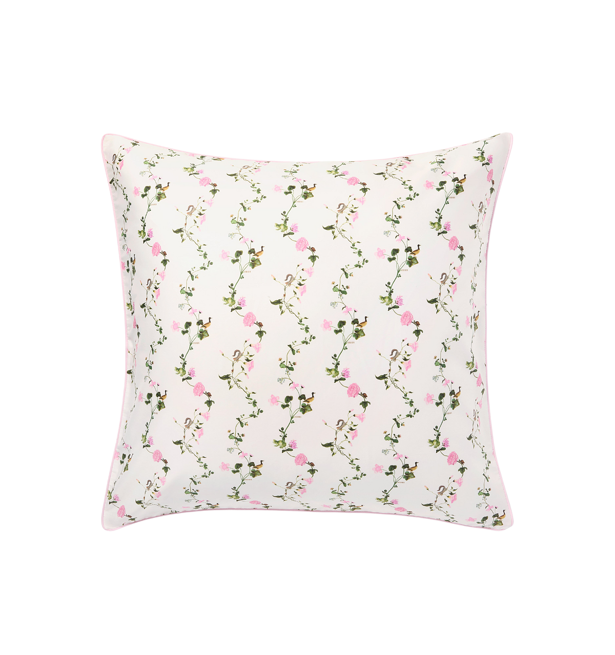 Pink Pond Floral Euro Sham