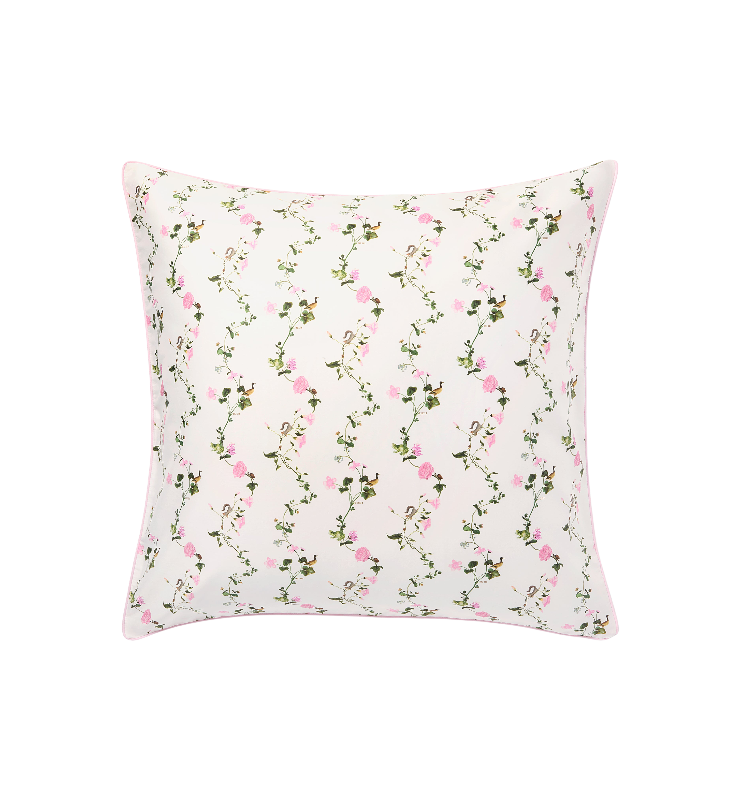 Pink Pond Floral Euro Sham