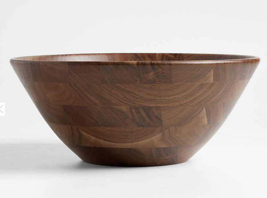 Carson 17.5" Acacia Wood Salad Serving Bowl