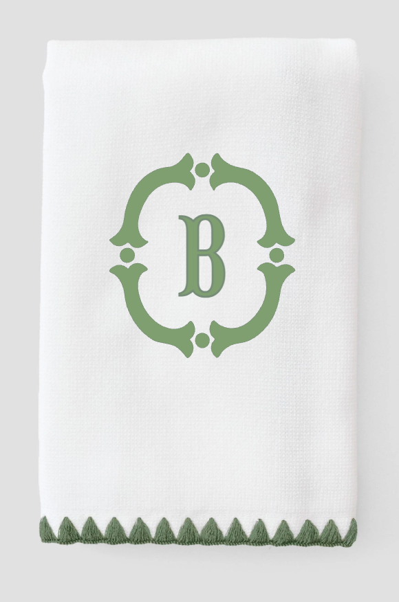 Applique Powder Bath Towels (pair)