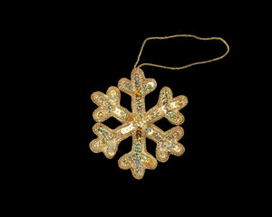 Snowflake Gold Ornament