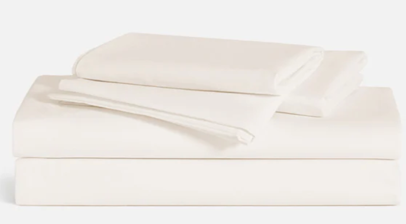 Classic Percale Core Sheet Set - Cream