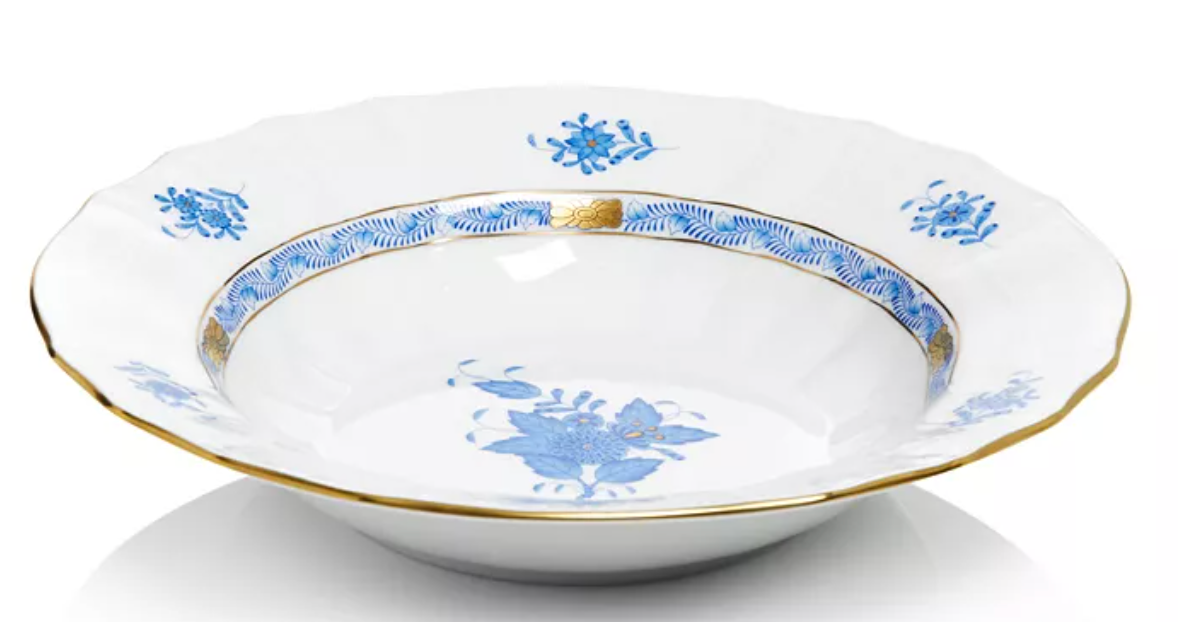 Chinese Bouquet 9.5" Rim Soup Bowl