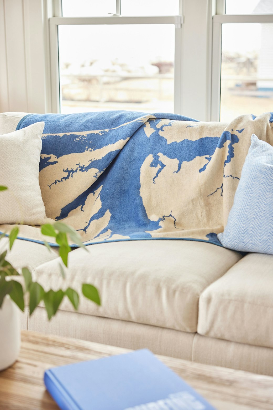Outer Banks Map Blanket