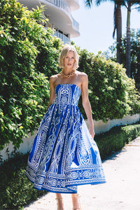 Torres Dress in Rowan Cobalt