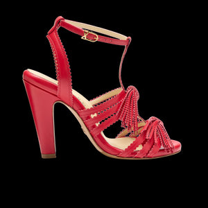 Perfect Kathryn 100 in Rose Red Calf