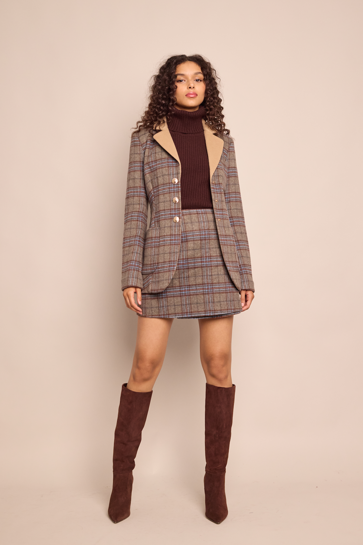 Kitty Skirt in Allen Plaid