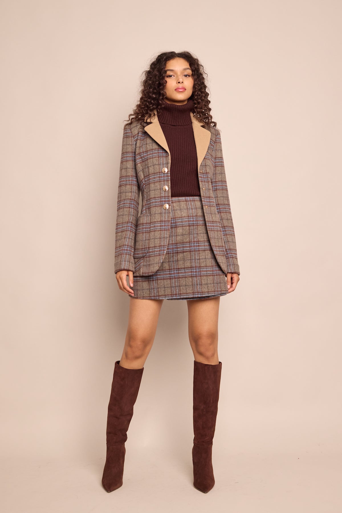 Kitty Skirt in Allen Plaid