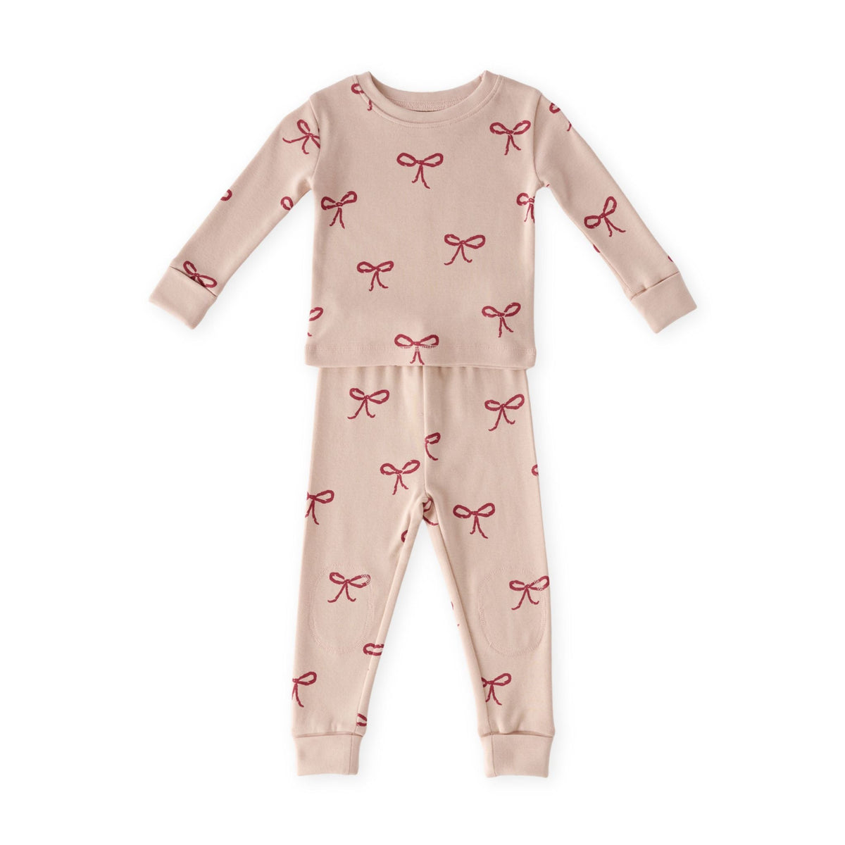 Ribbed Toddler Pajama in With a Bow