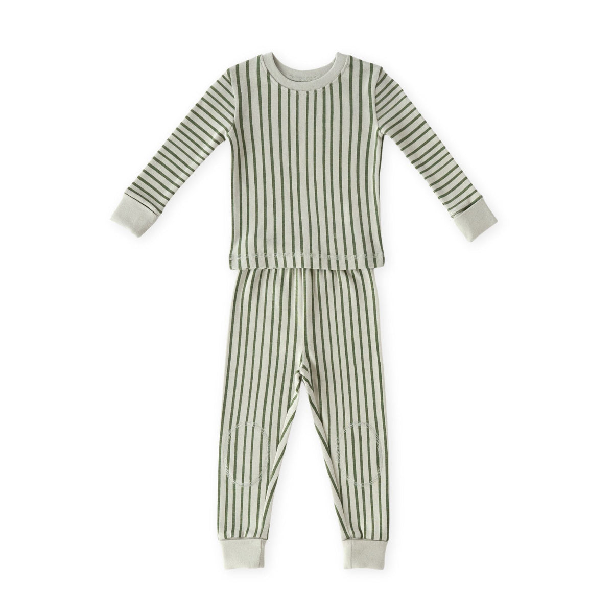 Ribbed Toddler Pajama in Stripes Away Evergreen