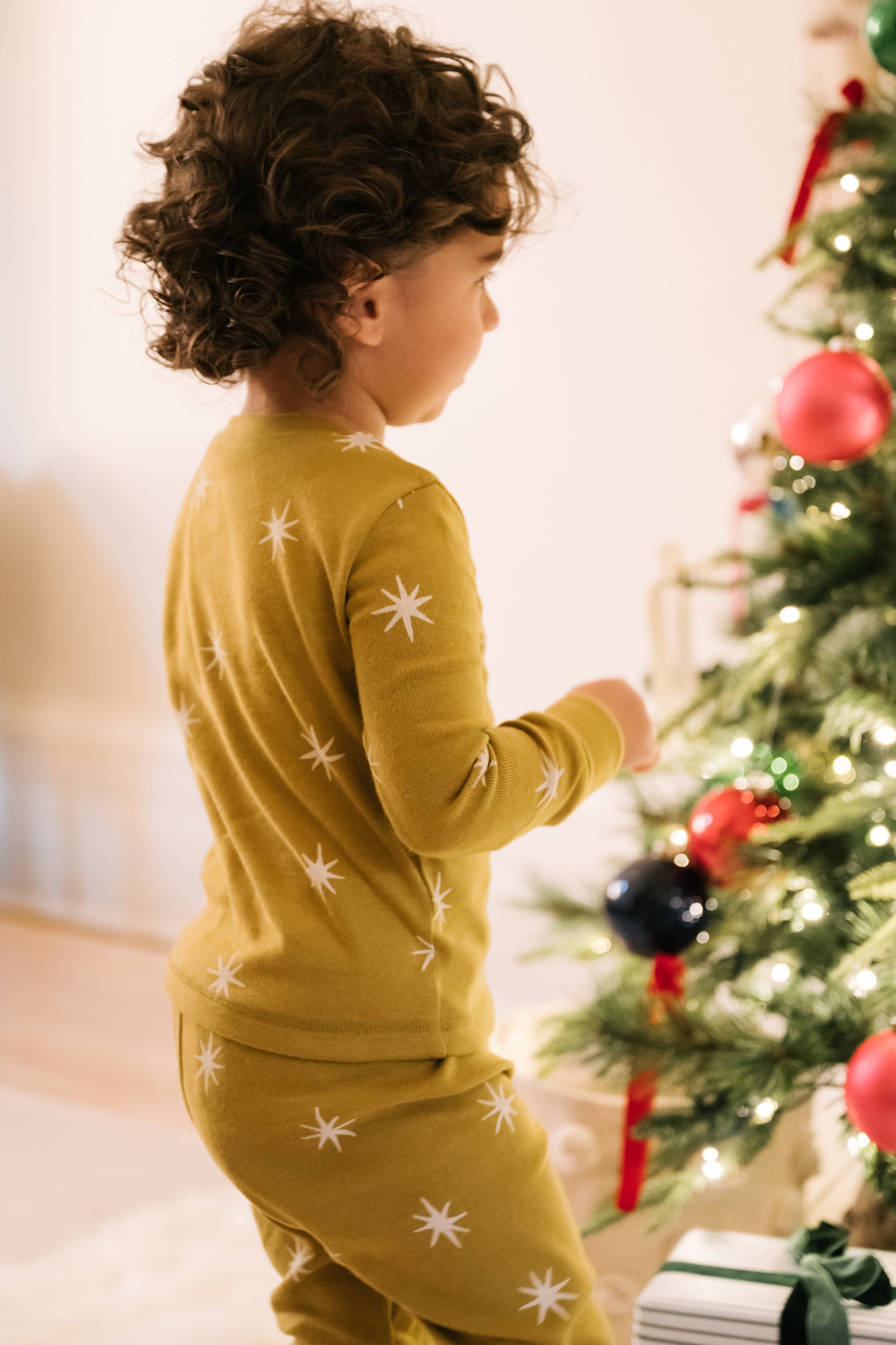 Ribbed Kids Pajama in Starry Night