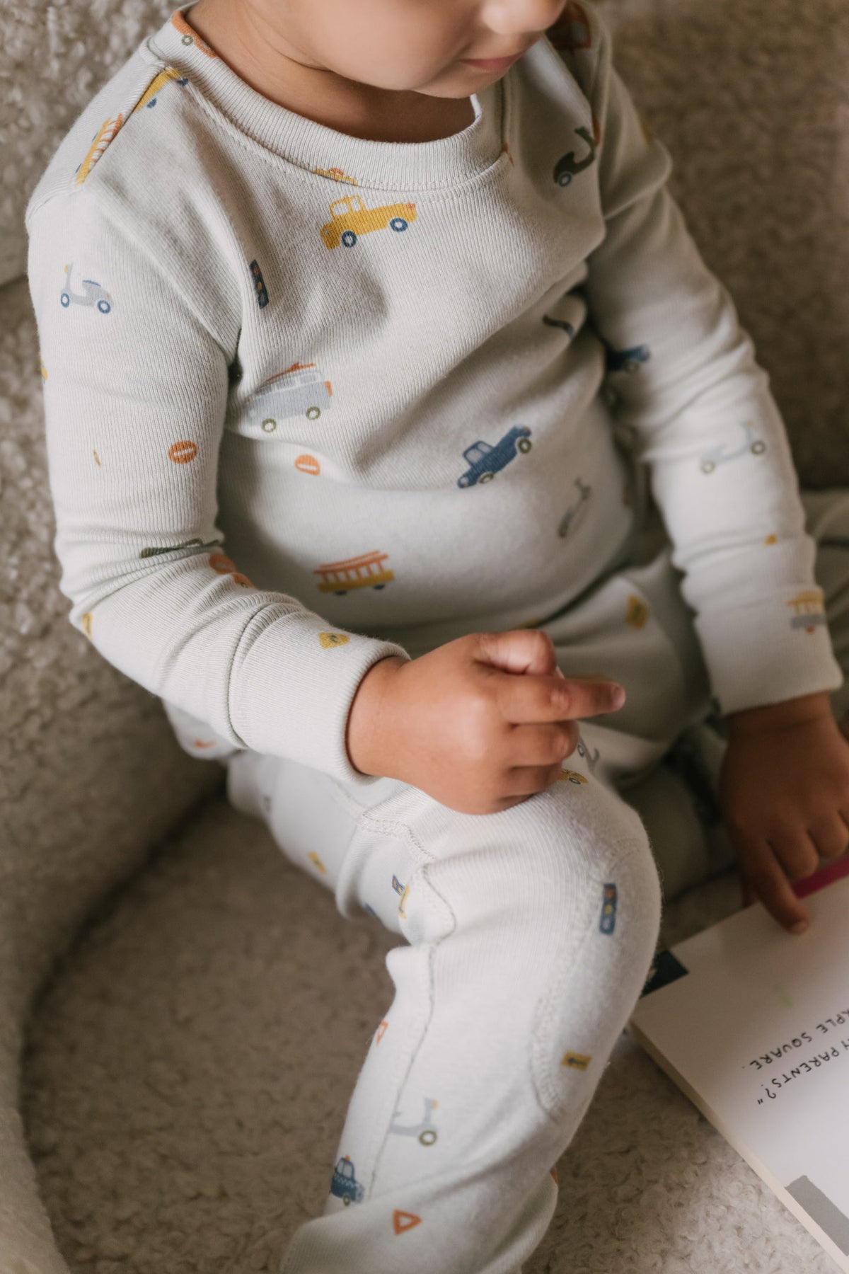 Ribbed Toddler Pajama in Rush Hour Mist